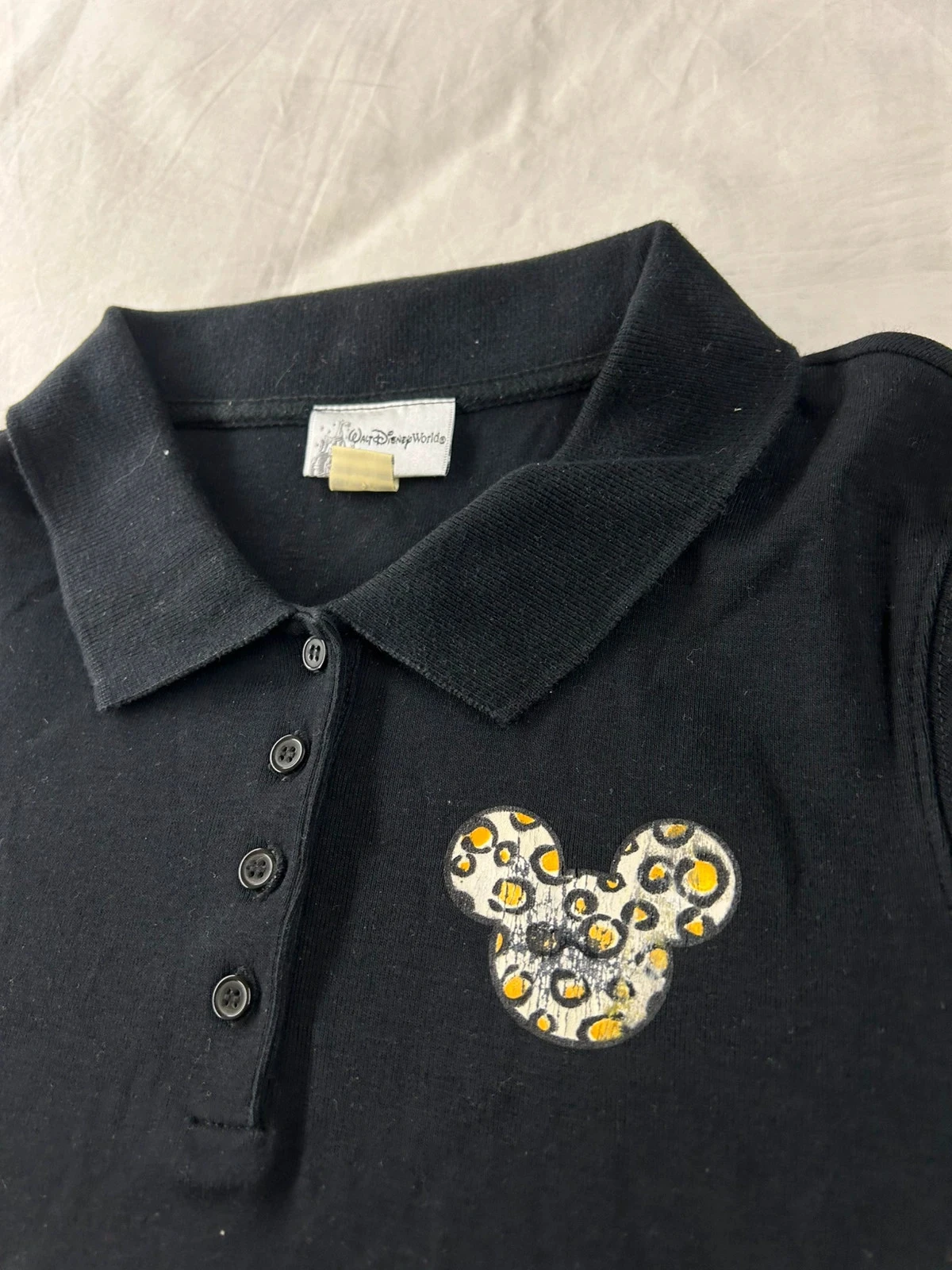 Camiseta polo negra Walt Disney world talla L – photo 3